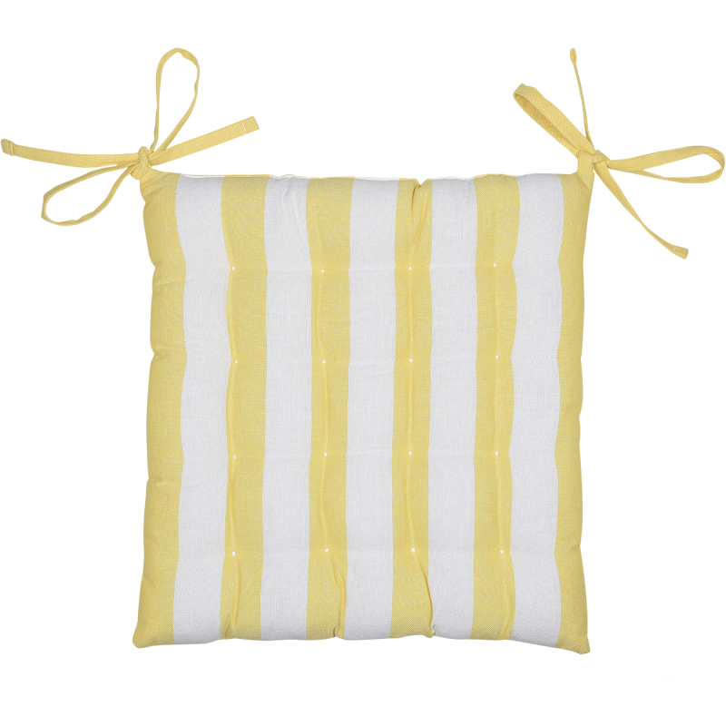 Istuintyyny Kotikulta 38 x 38 x 3 cm Sanni keltainen