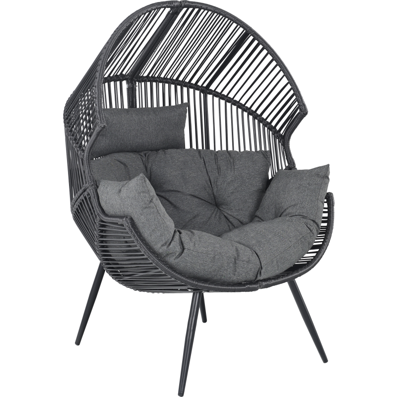 Loungetuoli Parco Nerola, tummanharmaa