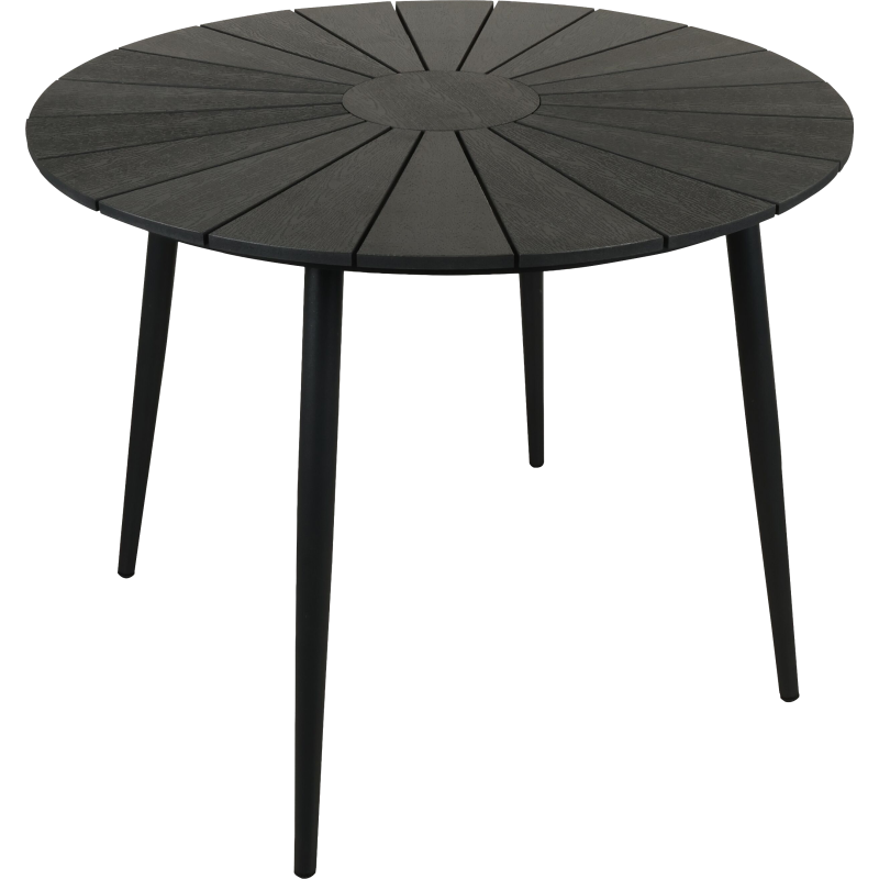 Pöytä Parco Arezza Ø90 cm, musta