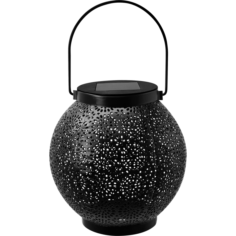 SOLAR LED-lyhty Parco, musta