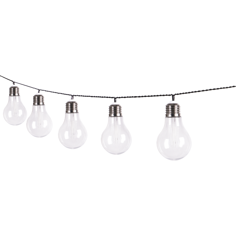 SOLAR LED-valonauha Parco, 10 lamppua