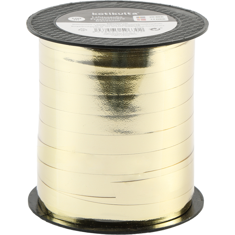 Lahjanauha Kotikulta 10 mm x 100 m metalli kulta