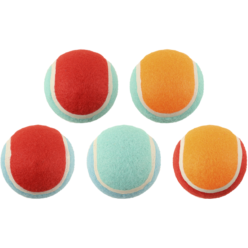 Koiran tennispallo Real Dog 5 kpl Tropical Beach