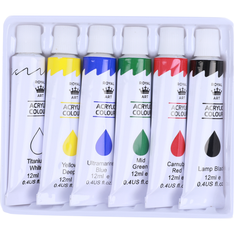 Akryyliväri Royal Art 6 x 12 ml