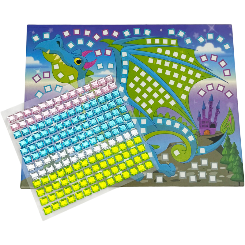 Askartelusetti Craftsy mosaiikkitarra lohikäärme