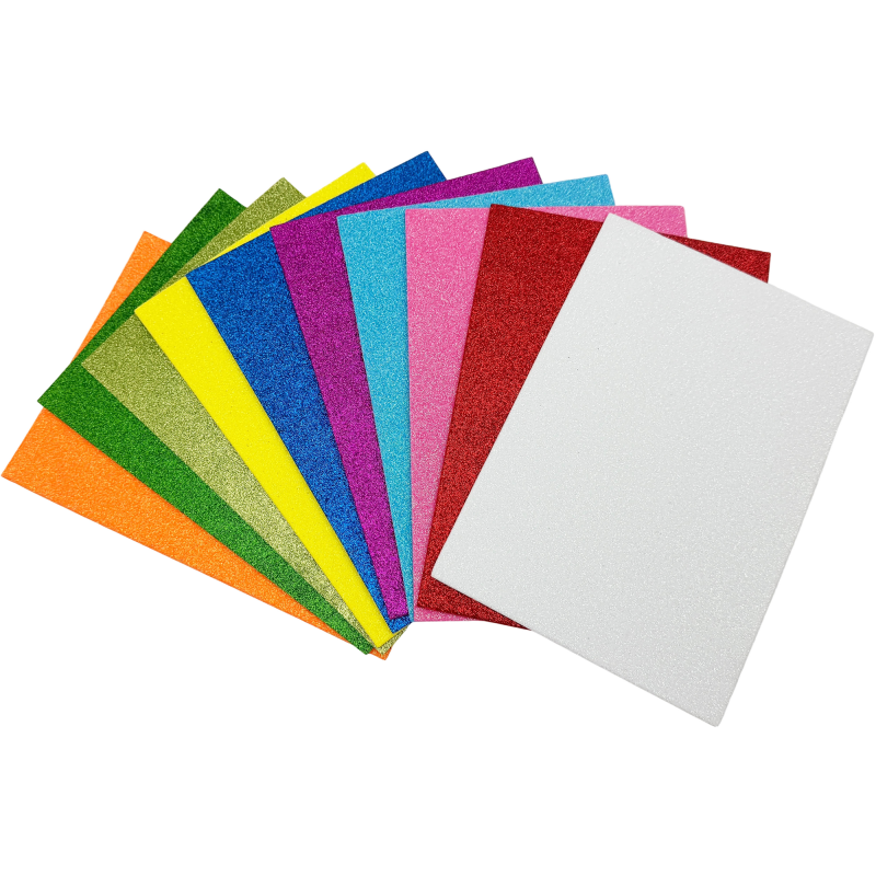 Askarteluvaahtoarkki Craftsy 10 kpl A5 glitter