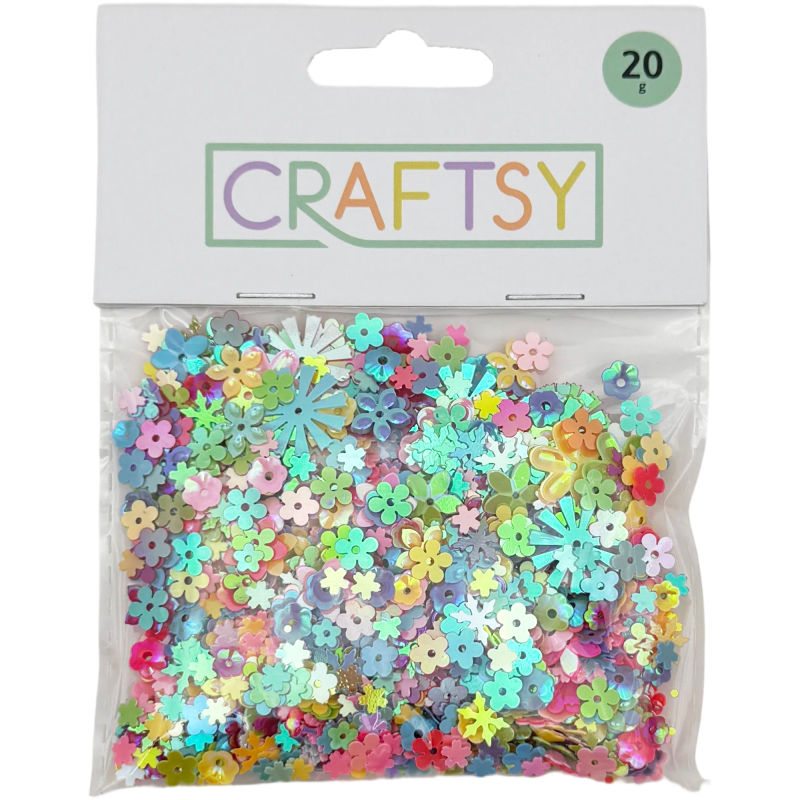 Askartelukoriste Craftsy 20 g paljetti