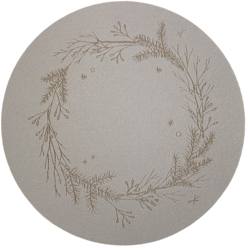 Huopatabletti Kotikulta 38 cm Käpy beige