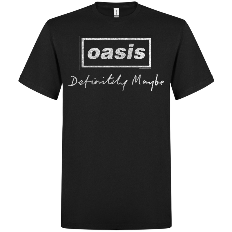 T-paita Oasis- Definitely Maybe Script