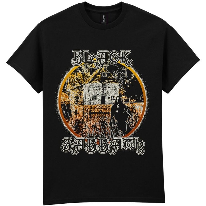 T-Paita Black Sabbath Debut Cracked