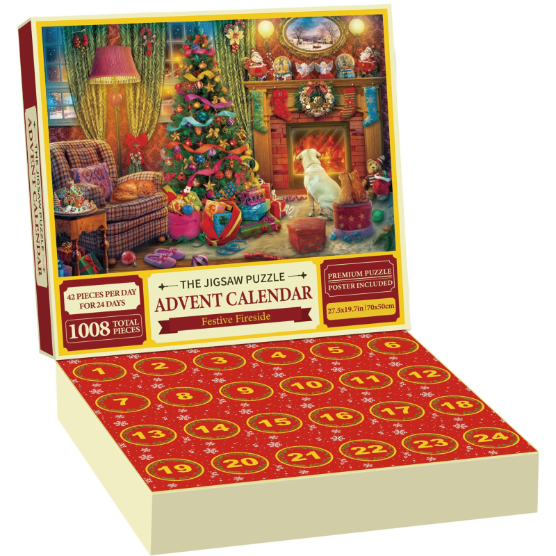 Adventtikalenteripalapeli 1008 palaa