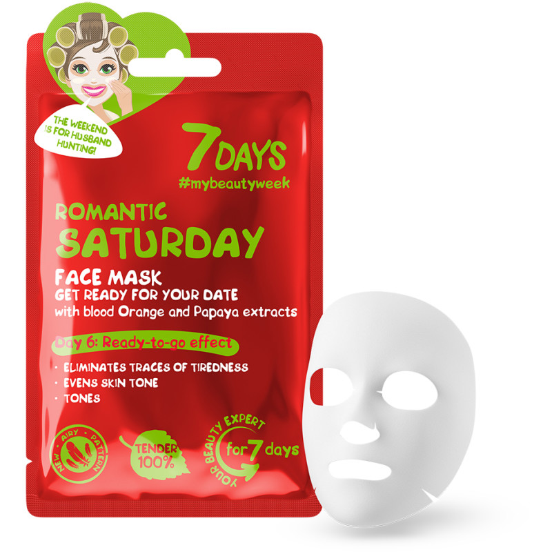 Kasvonaamio 7 Days 28 g Romantic Saturday