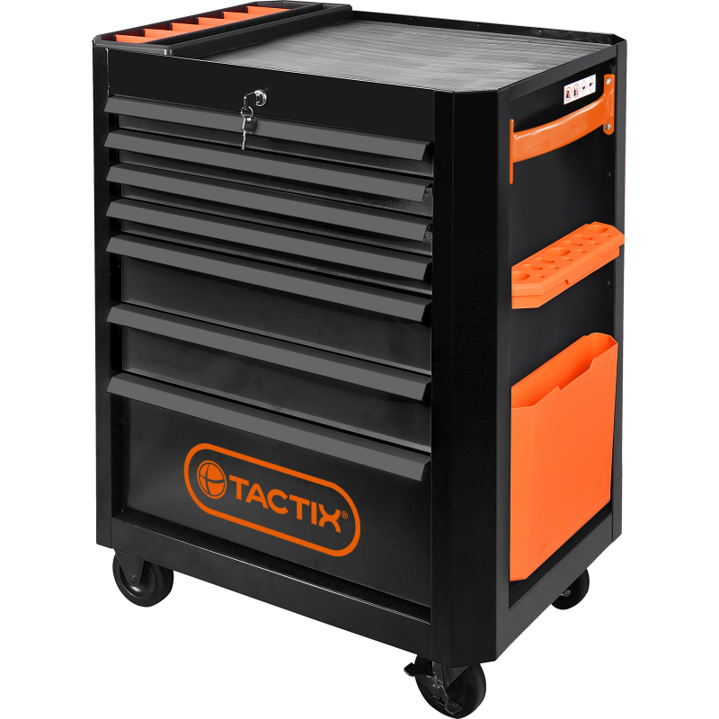 Työkaluvaunu Tactix 7 laatikkoa
