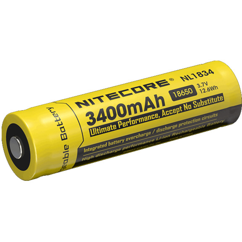Akkuparisto Nitecore NL1834 18650 3400 mAh