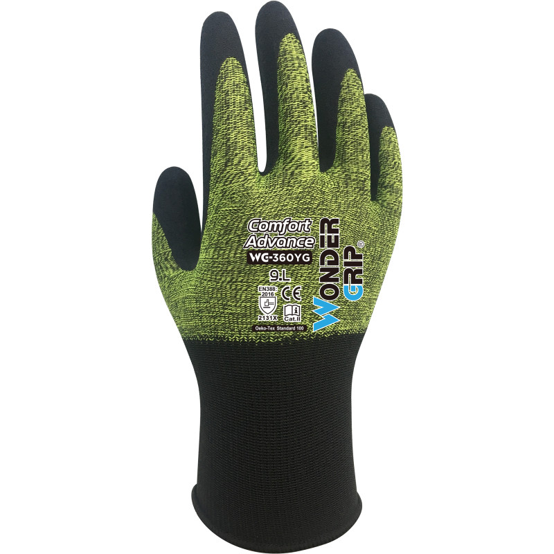 Asentajankäsine XL Wonder Grip WG-360YG Comfort Advance