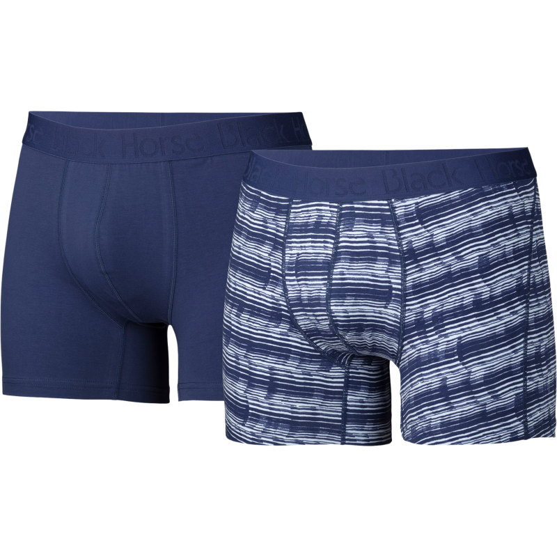 Miesten bokserit Black Horse Blue Afterglow 2 kpl/pkt
