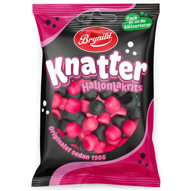 Knatter Vadelma & Lakritsi Brynild 80 g