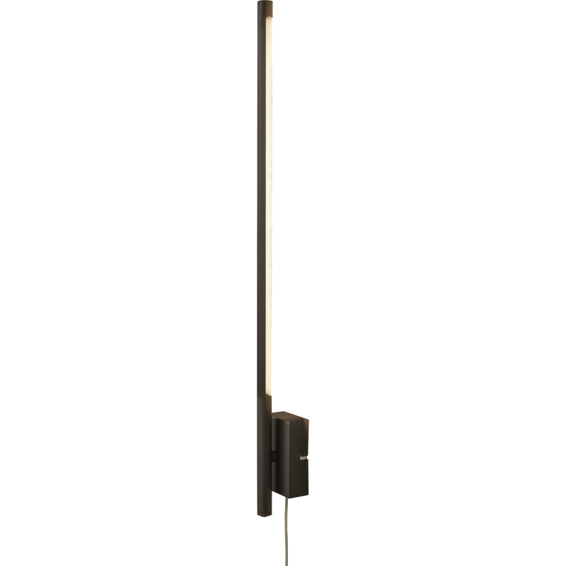 LED-seinävalaisin Aneta Lighting Stecco, musta