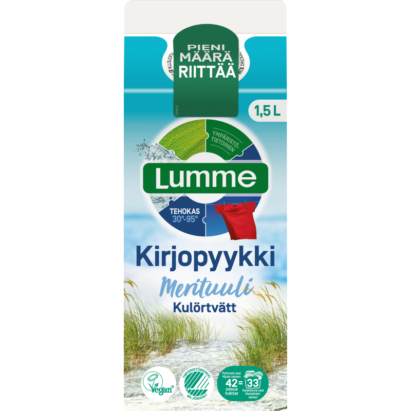 Pyykinpesuneste Lumme 1,5 l Merituuli kirjopyykki