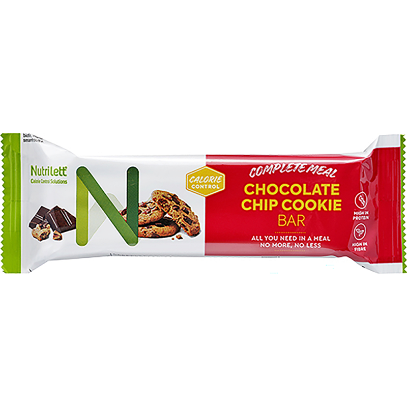 Ateriankorvikepatukka Nutrilett 60 g Chocolate Chip Cookie