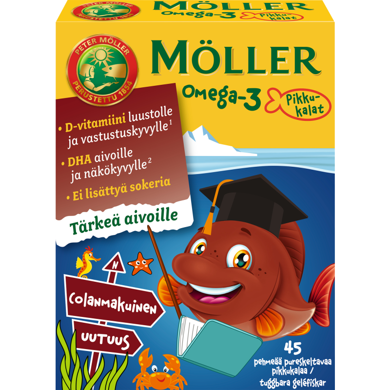 Omega-3 Möller 45 kpl Pikkukalat Cola