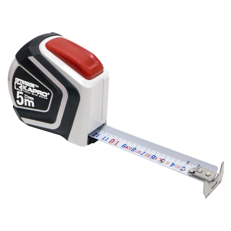Rullamitta 5 m Kapro Auto Stop magneetilla