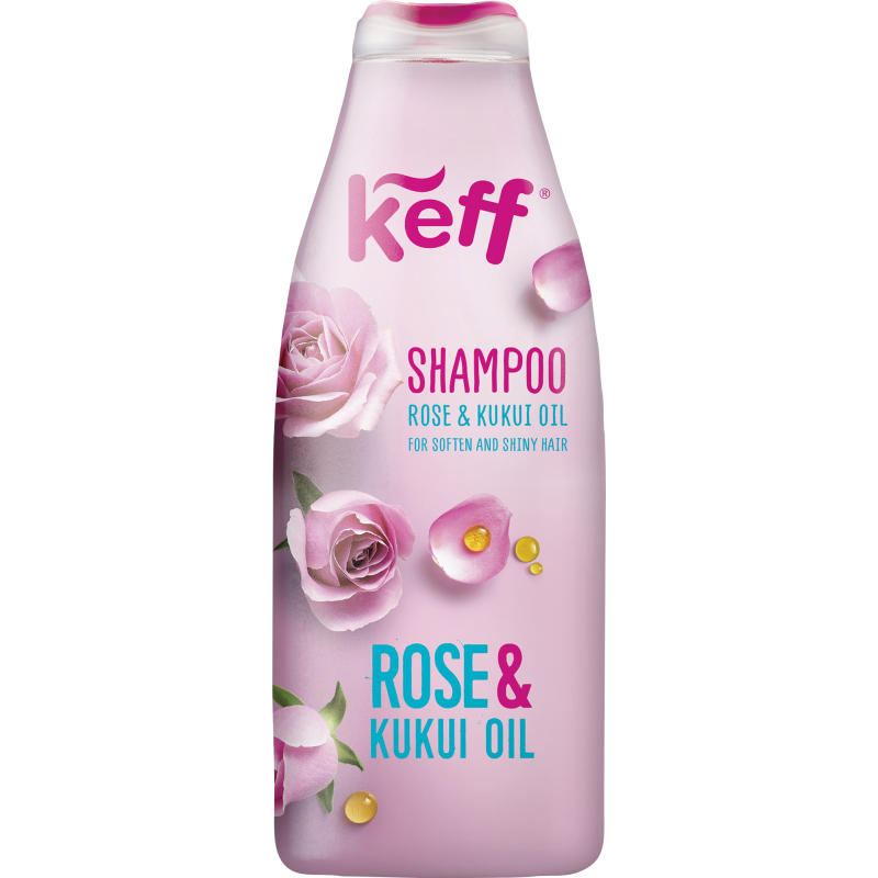 Shampoo KEFF 500 ml Rose & Kukui Oil