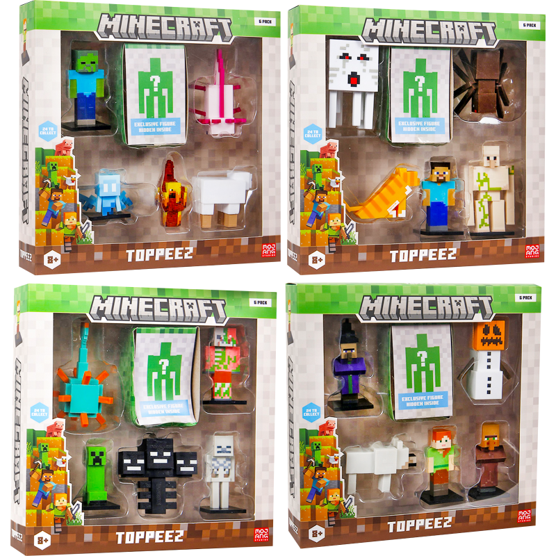Hahmo Minecraft 6 cm 6 kpl
