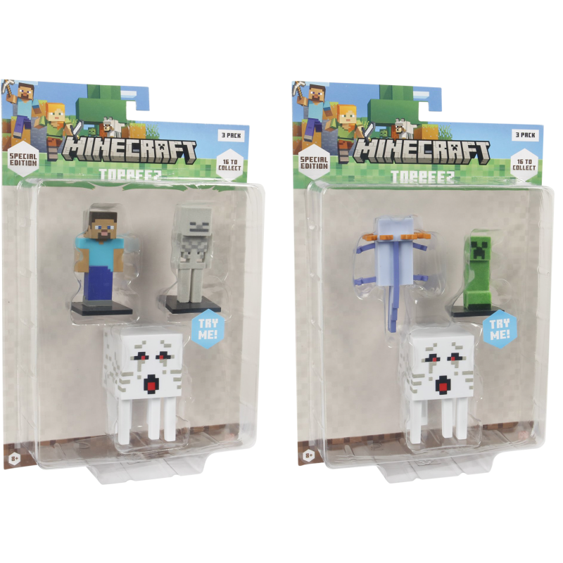 Figuuri Minecraft 3D Special Edition 3 kpl