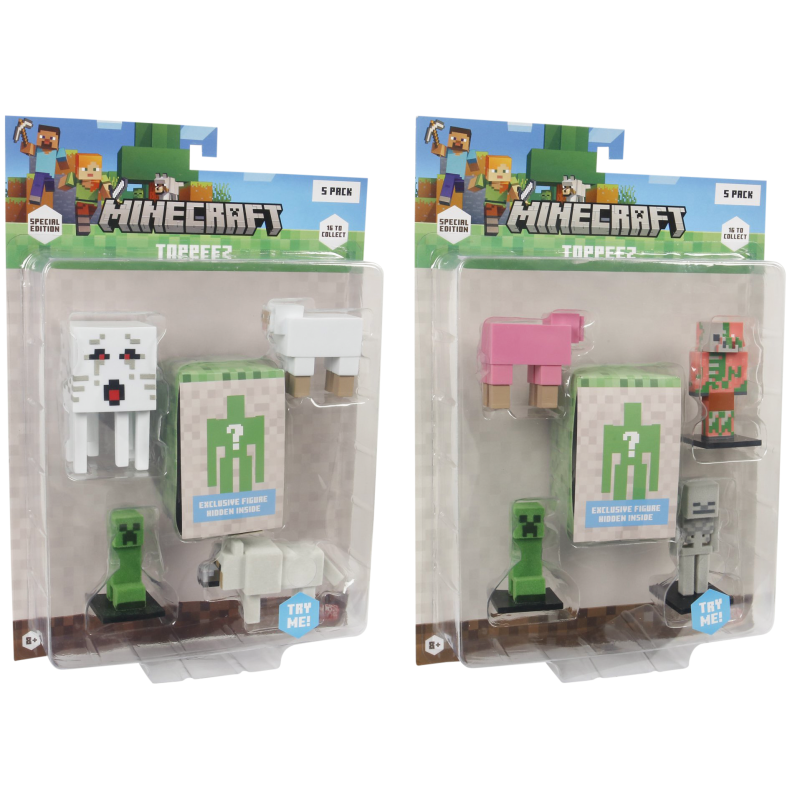 Figuuri Minecraft 3D Special Edition 5 kpl