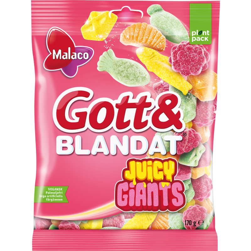 Gott & Blandat Malaco 70 g Juicy Giants