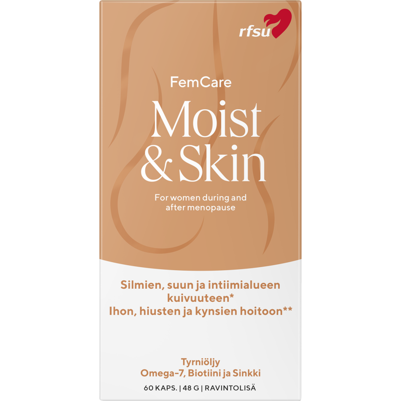 Ravintolisä RFSU 60 kpl Moist & Skin