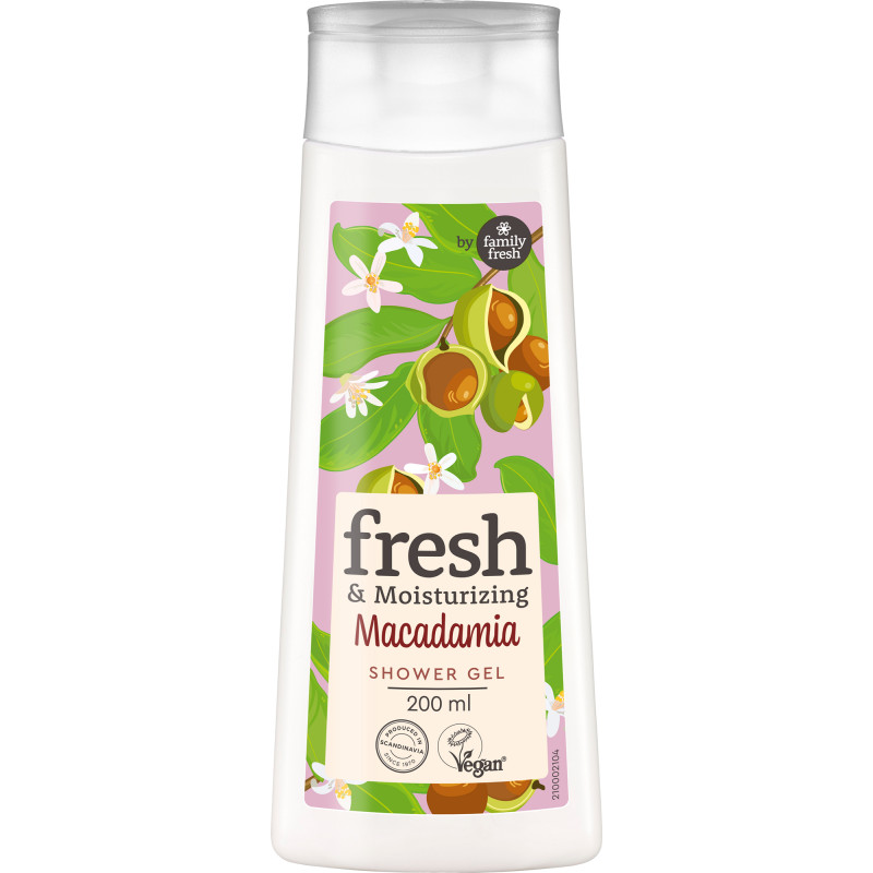 Suihkusaippua Family Fresh 200 ml Moisturizing Macadamia