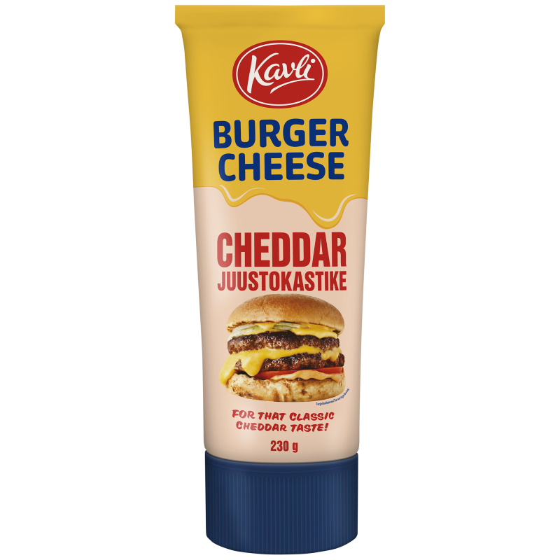 Cheddajuustokastike Kavli 230 g Burger Cheese