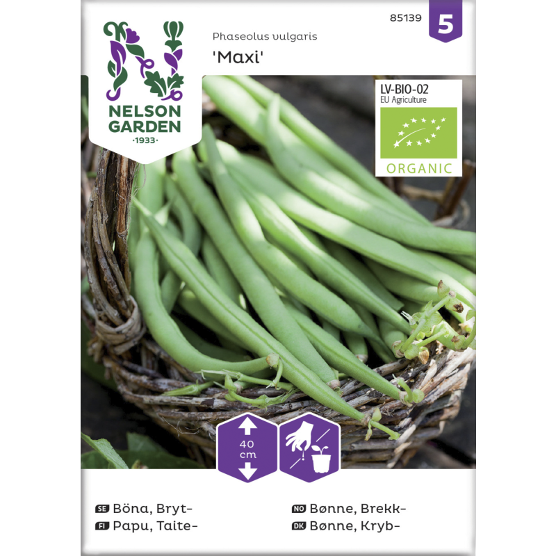 Taitepapu siemen Nelson Garden Basic Maxi Organic