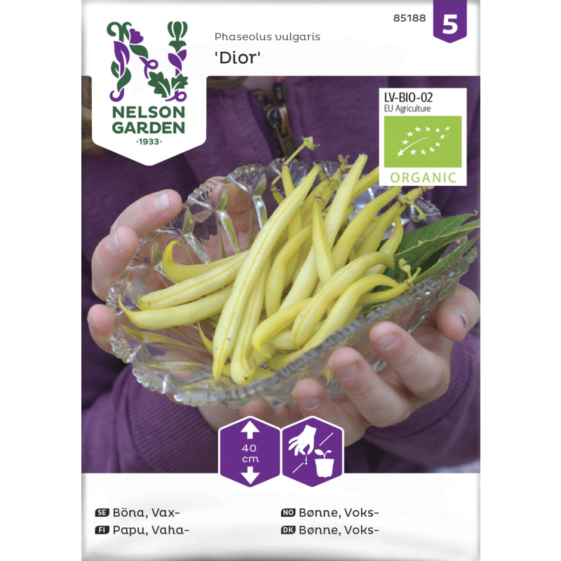 Vahapapu siemen Nelson Garden Basic Dior Organic