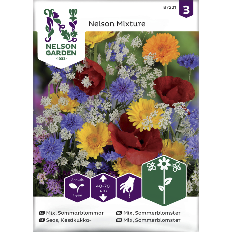 Kesäkukkaseos siemen Nelson Garden Basic