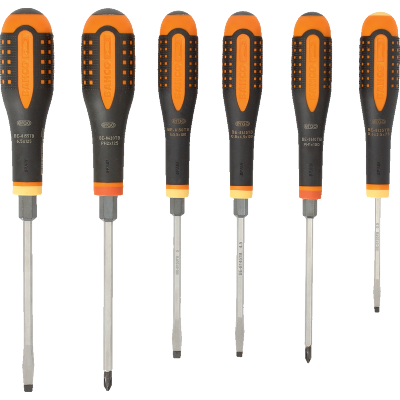 Ruuvitalttasarja Bahco Ergo 6 osaa PH+taltta