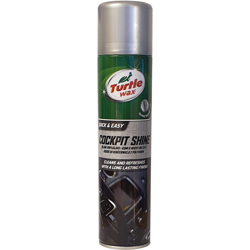Sisätilojen kirkaste Turtle Wax Kumi&Muovi kiiltävä 300 ml