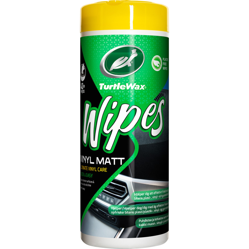 Puhdistusliina Turtle Wax Vinyl Matt Wipes, 40 kpl