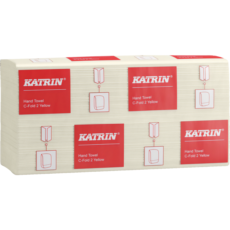 Käsipyyhe Katrin 100 arkkia C-taitto keltainen