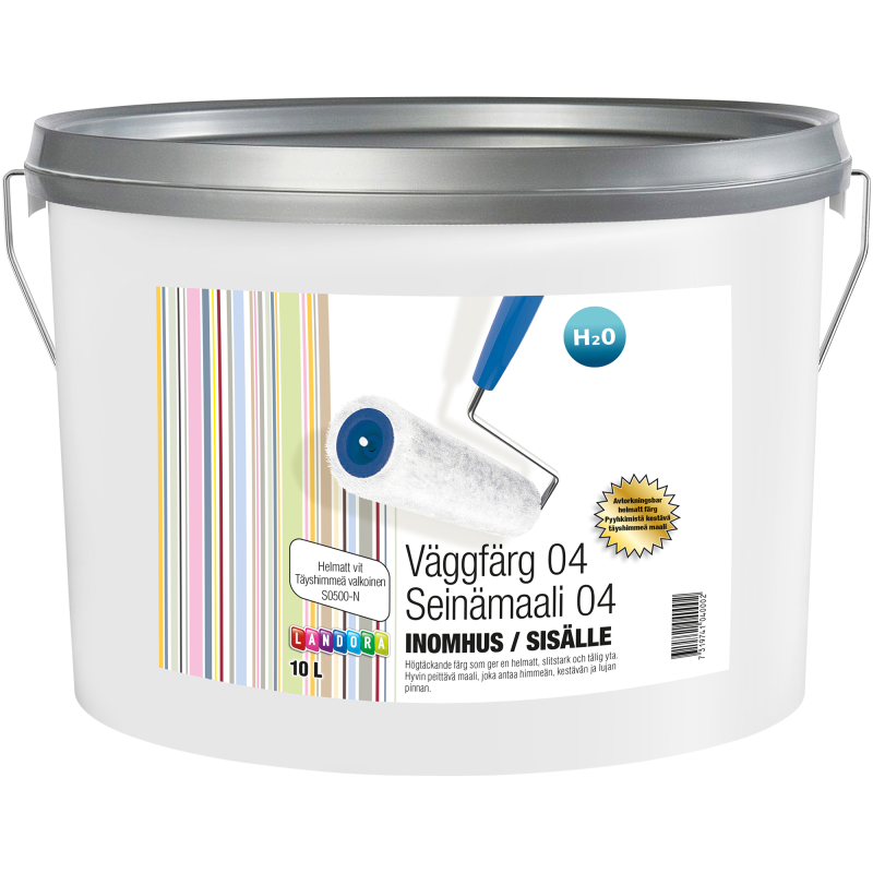 Seinämaali 04 10 l valkoinen himmeä