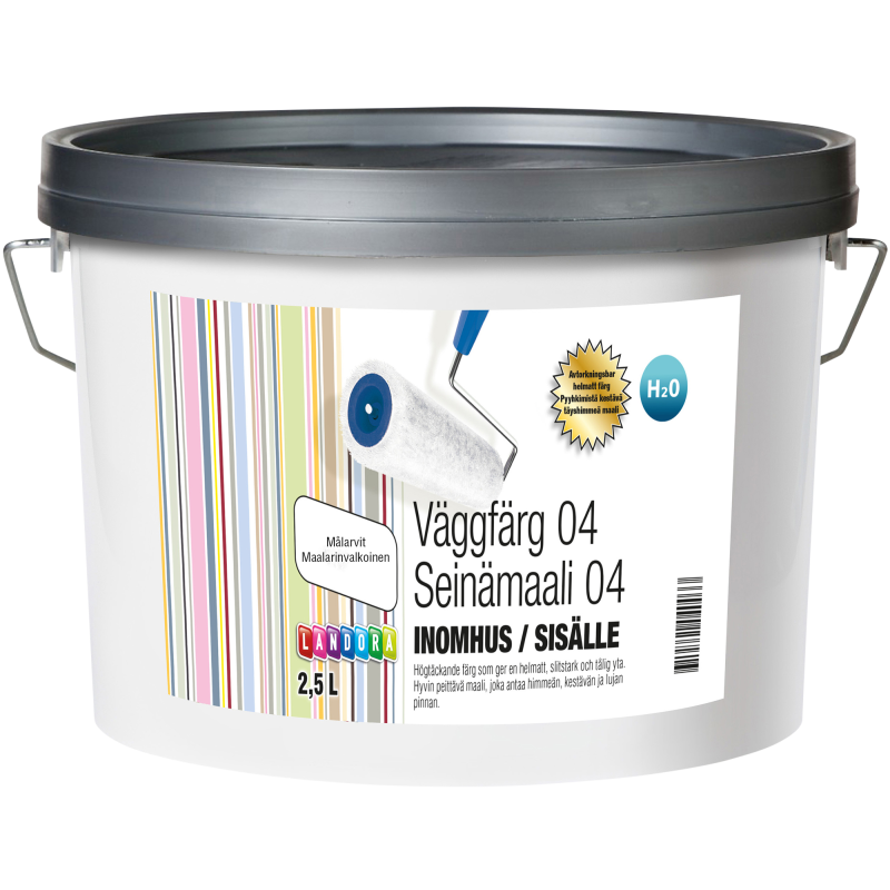 Seinämaali 04 2,5 l maalarinvalkoinen himmeä