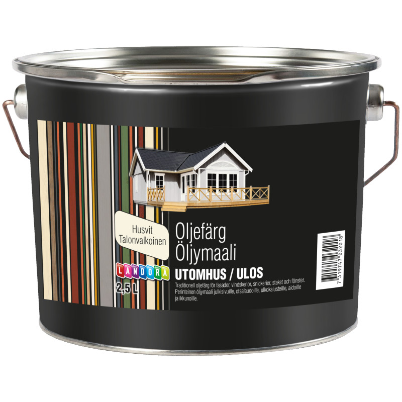 Öljymaali Landora 2,5 l talonvalkoinen