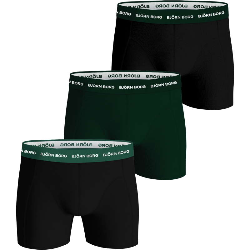 Miesten bokserit Björn Borg yksivärinen 3-pack