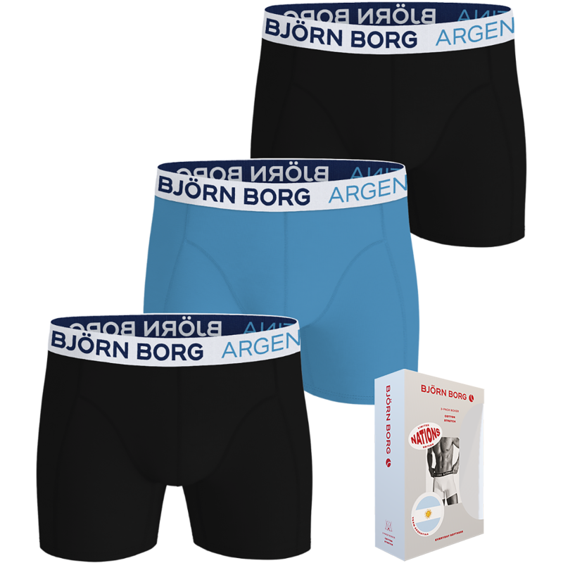 Miesten bokserit Björn Borg Nations Argentina 3-pack