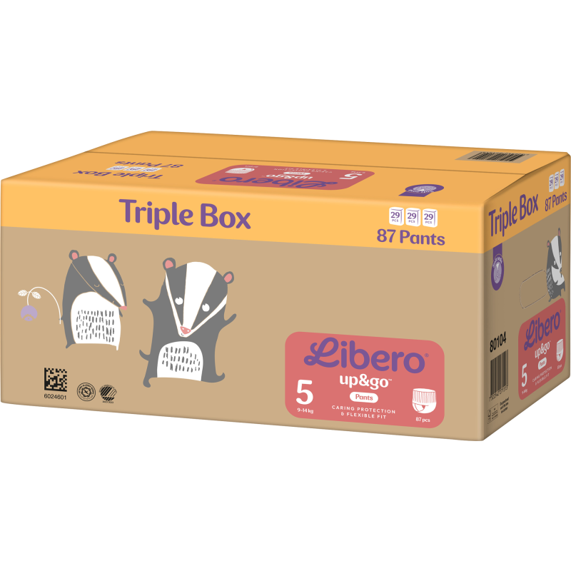 Housuvaippa Libero 87 kpl Up&Go 5, 9-14 kg Triple Box