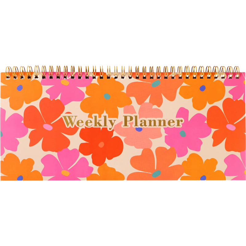 Viikkokalenteri Iisi 29 x 13 cm kukka päiväämätön