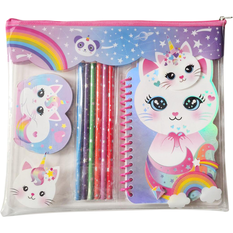 Kirjoitussetti Iisi penaalipakkaus kissa