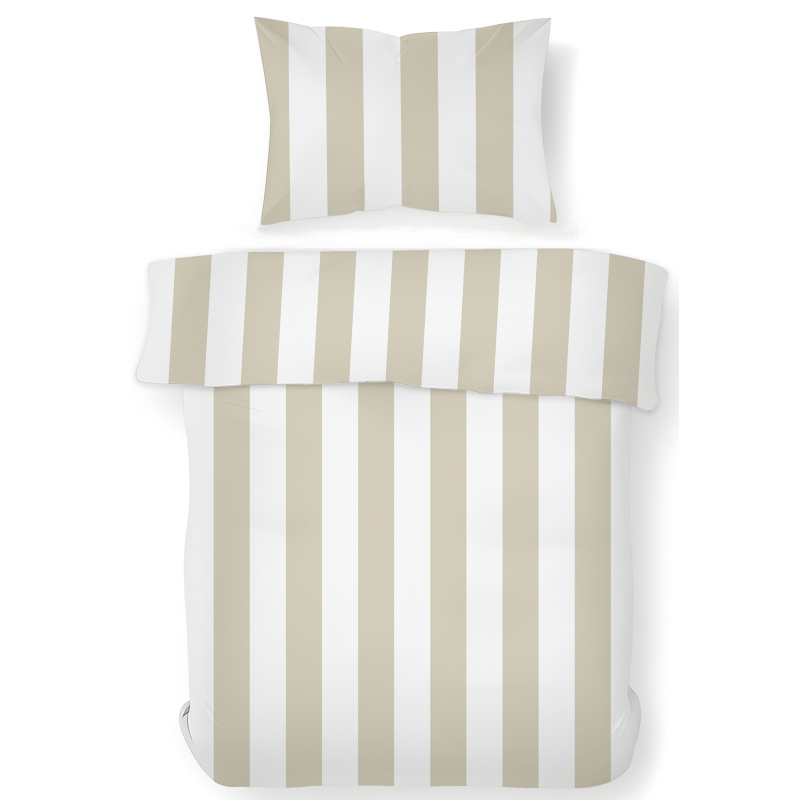 Pussilakanasetti Kotikulta 150 x 210 cm Block Stripe beige